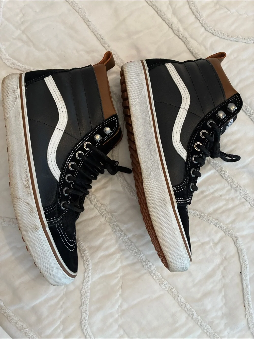 Vans Sk8-Hi MTE Black High-Top Sneakers Lined Men's 9.5
